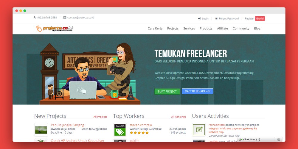 situs freelance indonesia - projects.co.id