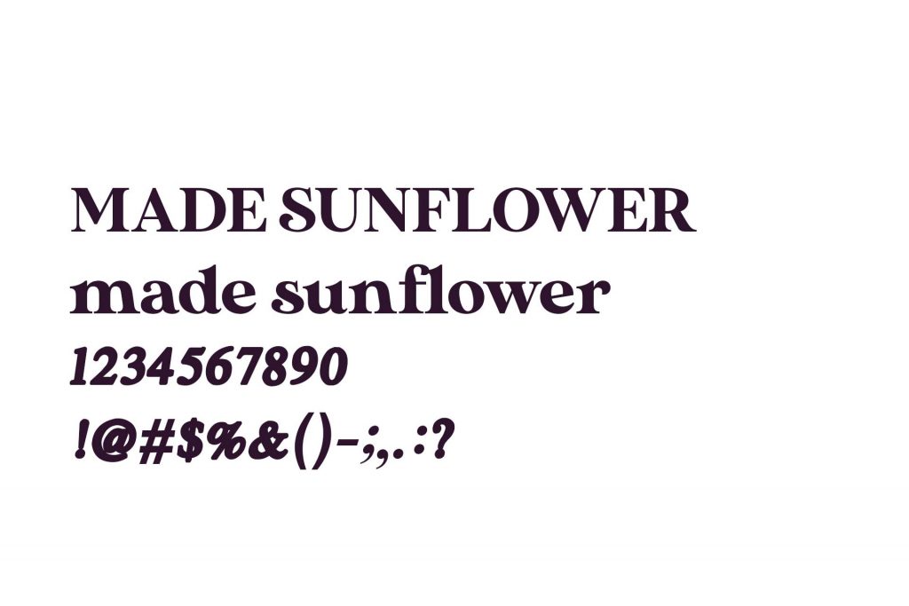 font-keren-made-sunflower