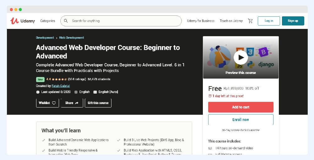 Udemy Advanced Web Developer Course Beginner to Advanced