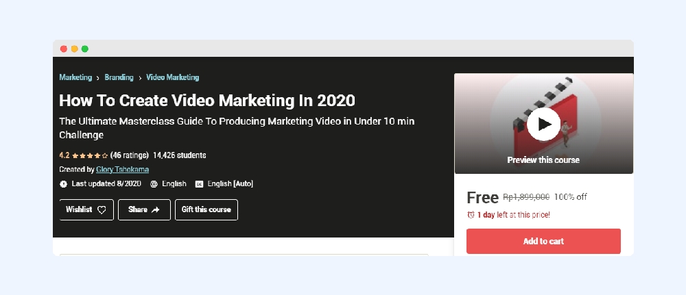 Udemy How To Create Video Marketing In 2020