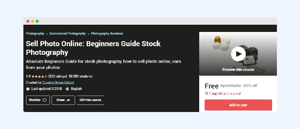 Udemy Sell Photo Online Beginners Guide Stock Photography