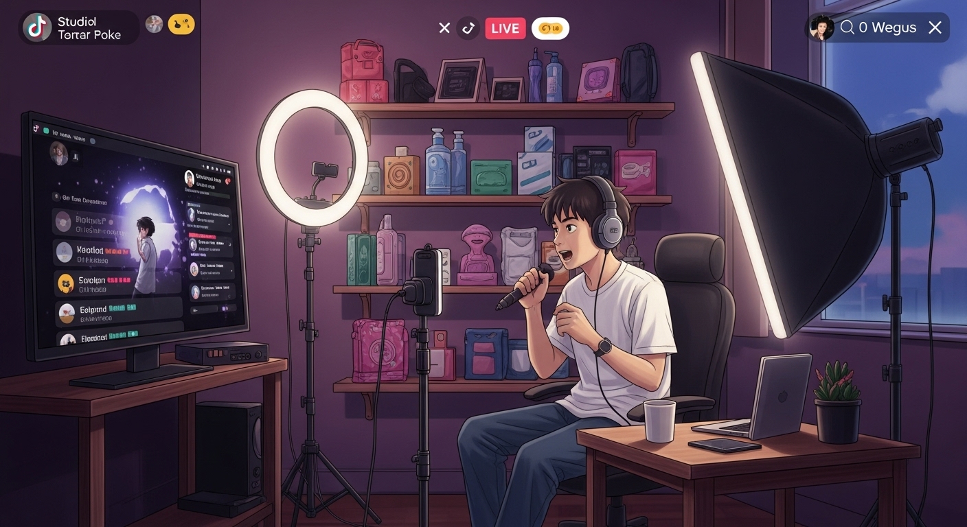 TikTok live interface